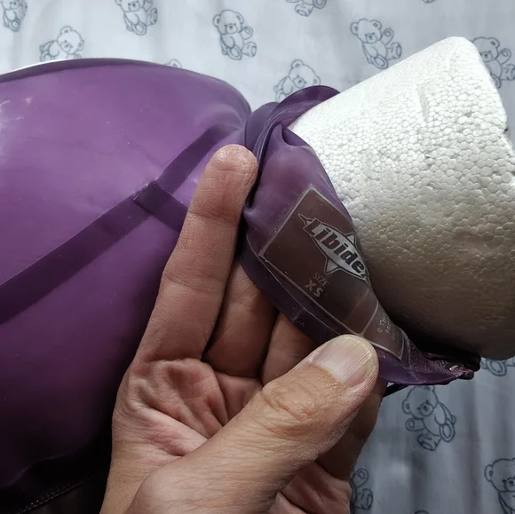 Libidex Open Face Trans Mauve Latex Hood XS - Picture 5 of 5